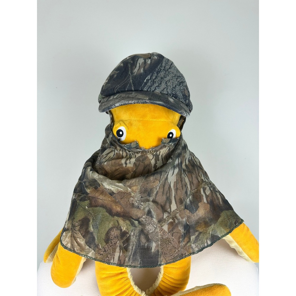 VTG 80s Mossy Oak‎ Treestand Camo Hunting Hat Face Mask Snapback USA